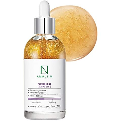 CORÉANA AMPLE:N Peptide Shot Serum - Anti-Aging Face Serum with Peptide Threads to Minimize Wrinkles and Improve Firmness - Peptide Serum to Lift Sagging Skin - Visibly Plump, 3.38 fl. oz. Cover