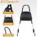 ECOTRIC Detachable Sissy Bar Passenger Backrest Compatible with 2004-Up Harley Sportster XL883C 883R XL1200R 1200C 1200S XLH883 XLH1200 Motorcycle Backrest W/Cushion Pad