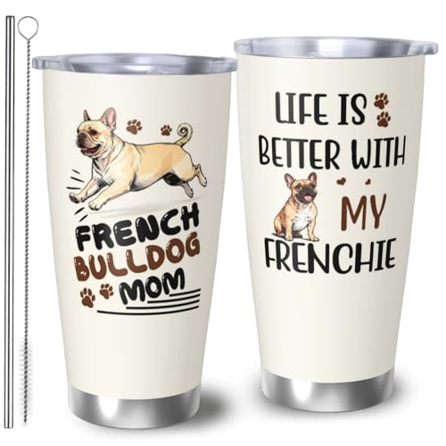 RUIYIMOEO French Bulldog Lover Tumbler