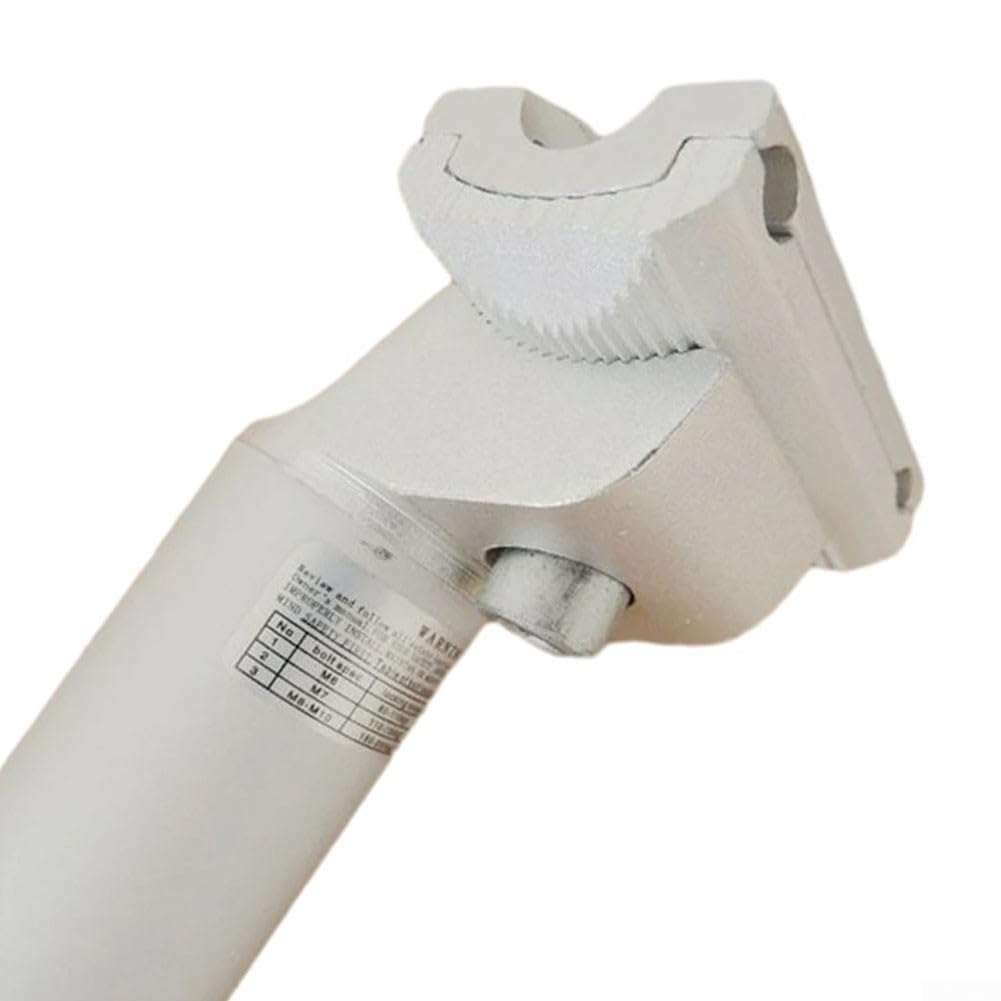 Tige De Selle Vélo Alliage Aluminium 30.4 × 500 Mm Blanc – Résistante Rouille – Compatible Route VTT