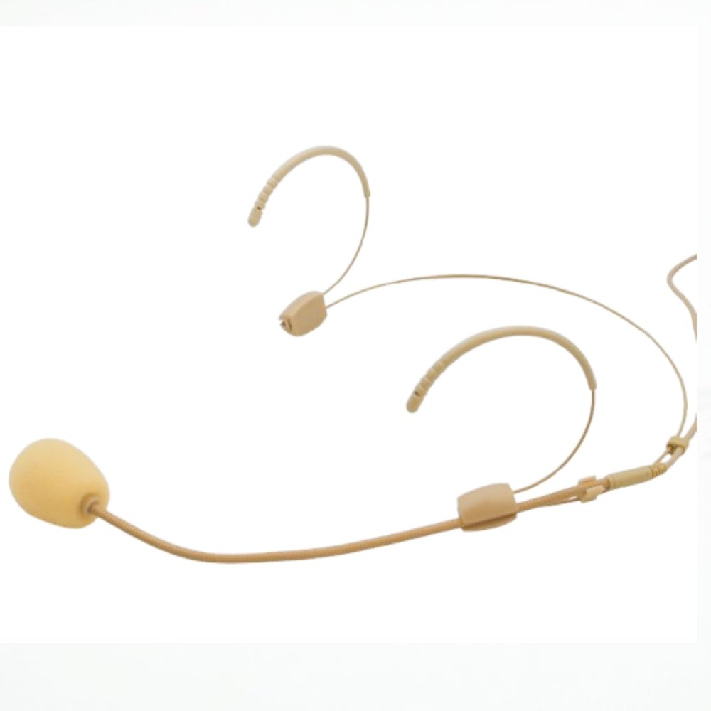 Doppel Over Ear Headset Mikrofon Ohrhaken Mikrofon Verdecktes Kompatibel mit AKG Wireless System Bodypack Transmitter, ideal für Vorträge, Live Performance, Theater, Podcasts