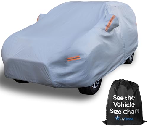 Image of EzyShade 10-Layer SUV Car Cover Waterproof All Weather. See Vehicle Size-Chart for Accurate Fit. Outdoor Full Exterior Covers for Automobiles Heavy Duty Tarp Jeep Rav4 CRV. Size S6 (See SizeChart)