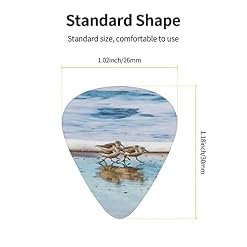 Shorebird Sandpipers Running Beach Lot de 12 médiators pour guitare acoustique électrique - Les Beatles, Paul McCartney, John Lennon, RIngo Starr, George Harrison Shorebird Sandpipers Running Beach Lot de 12 médiators pour guitare acoustique électrique – Image 4