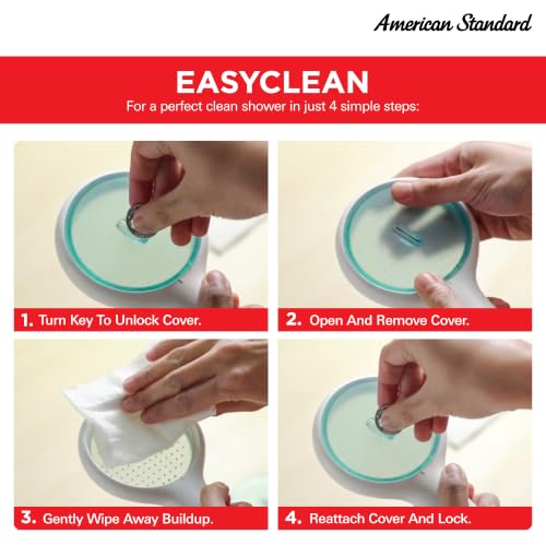 Image of American Standard Genie Hand Shower Spray For Bathroom| Wall Mounted| 3.4 Inches Wide Spray Surface| Aquamarine Finish| 10 Year Warranty | FFASS505-000600BA0