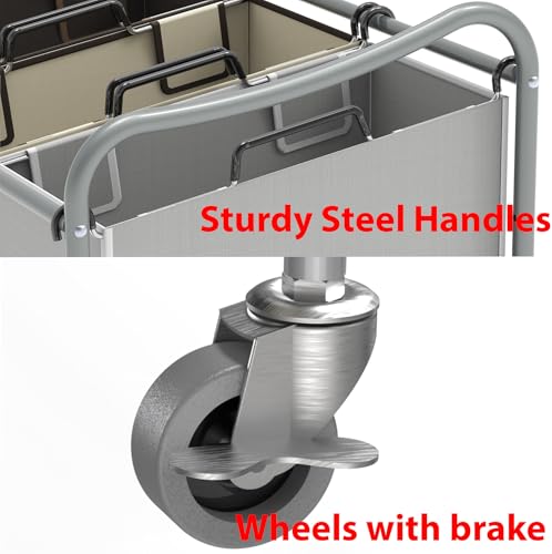 Simple-Houseware-Heavy-Duty-3-Bag-Laundry-Sorter-Rolling-Cart-Assorted-Removable-Bags-and-Lockable-Wheels-for-Laundry-Room-Organization