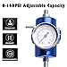 BARTOO Universal Adjustable Fuel Pressure Regulator Kit, Aluminum Fuel Regulator,Adjustable Gas Oil Injection Pressure Regulator with 0-140 PSI Gauge -Blue
