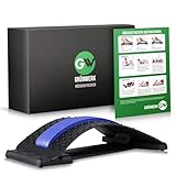 Incluye instrucciones en alemán y plan de entrenamiento) GW 2.0 estirador de espalda premium de una marca alemana, estirador de espalda ajustable contra el dolor de espalda, dispositivo de