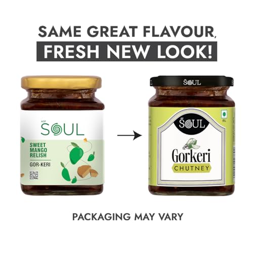 Image of ADF Soul Gorkeri Chutney | A sweet mango chutney crafted with mango chunks, jaggery, and traditional spices | Enjoy it as a delicious side with Indian breads or as a tasty addition to your everyday meals | 325 g.