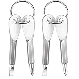 2PACK Gifts for Men 4 in 1 Keychain Screwdriver Set with Phillips, Slotted and Hex Wrench – Stocking Stuffers for Men Cool Gadgets