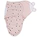 Ely's & Co. Adjustable Swaddle Blanket Infant Baby Wrap Set 3 Pack (Pink, 3-6 Months)