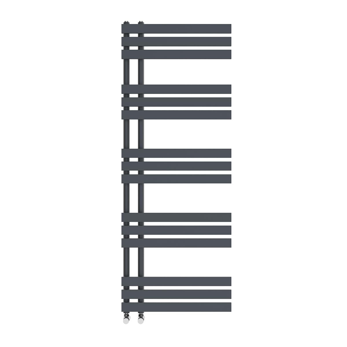 NRG Heated Towel Rail Radiator Designer Bathroom Central Heating Warmer Rad Ladder Heater 1600 x 600mm Sand Grey