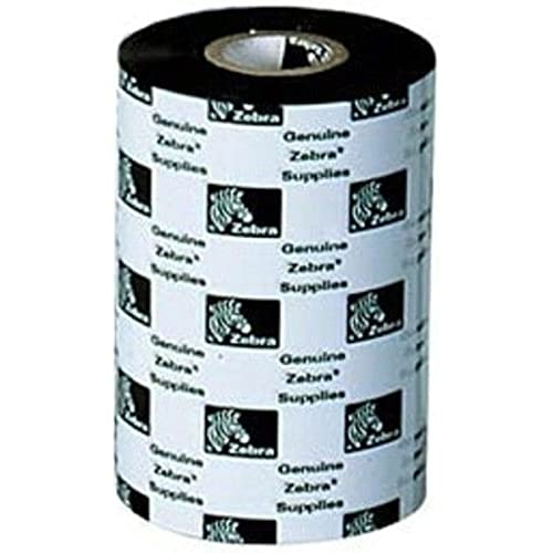 Ribbon cera Zebra 110mm x 74M para impresión de etiquetas de envío en almacén y comercio