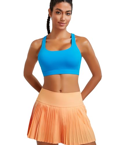Image of RUNNING GIRL Sports Bra for Women, Molded Cup High Impact Sports Bras for Women with Sewn in Pads