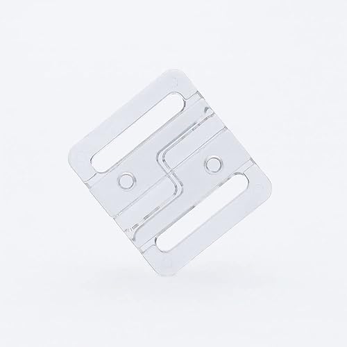VEVESI Hebillas transparentes de plástico Gancho de cierre frontal, sujetadores de cierre de bikini, sujetador de traje de baño, suministros de