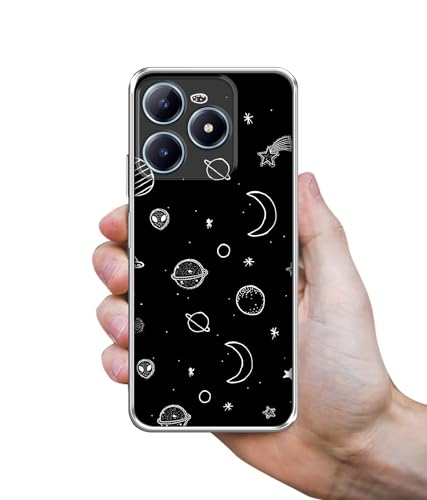 Image of Space Stars Universe Printed Silicon Soft TPU Back Case Cover for Realme C63 4G / Narzo N63 4G