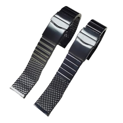 [DNYXGDGSL] \bhXeXX`[EHb`Xgbv 20mm 22mm ZCR[EHb`Ή ZLANXv puXbg NCbN[XXgoh(Black-Brushed,20mm)