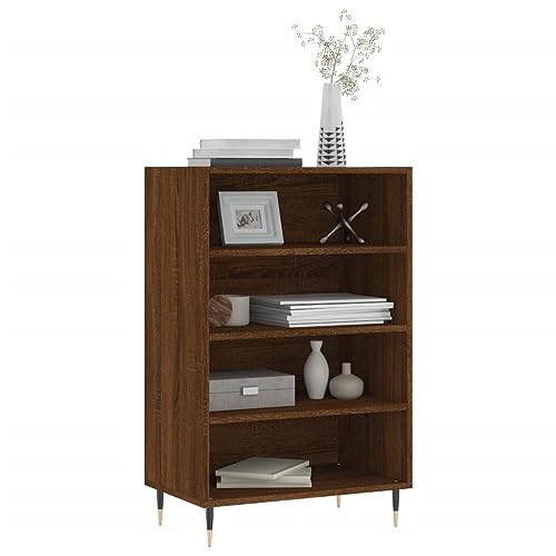 Buffet chêne marron pour optimiser les petits espaces meuble rangement 90 cm