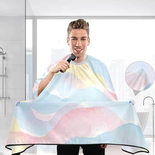 Capa de barbería impermeable para hombres Kigai Watercolor Waves miniatura 6