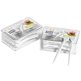 cleaings® 20Pcs Mini Disposable Tongue Brushes with Cleaning Paste Beads and Toothpick, Tongue Cleaners, Reduce Bad Breath, Tongue Scraper-Mix Flavor (Pack of 2)