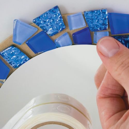 Image of Glue Dots, All Purpose Dots, Permanent, Multi-Surface, Double-Sided, 1 /2 inch, .5 Inch, 300 Dots, DIY Craft Glue Tape, Sticky Adhesive Glue Points, Liquid Hot Glue Alternative, Clear