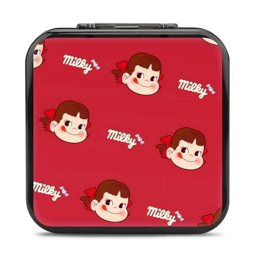 ペコちゃん Switch用ゲーム機用カセットケース スイッチ保護カバー 収納バッグ Switch対応ハードケーススイッチ 防塵 防汚 防水 耐衝撃 24枚収納ジョイコン全面保護 着脱簡単