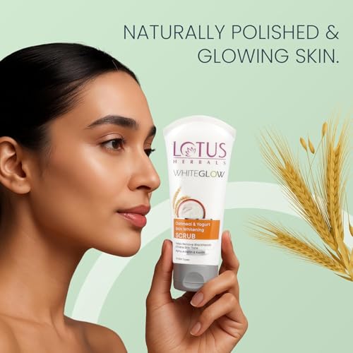 Image of Lotus Herbals Whiteglow Oatmeal and Yogurt Skin Scrub 50g (Pack of 2)