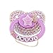 Adult Sized Pacifier Candy Cute Baby Pacifiers (Purple Stars)