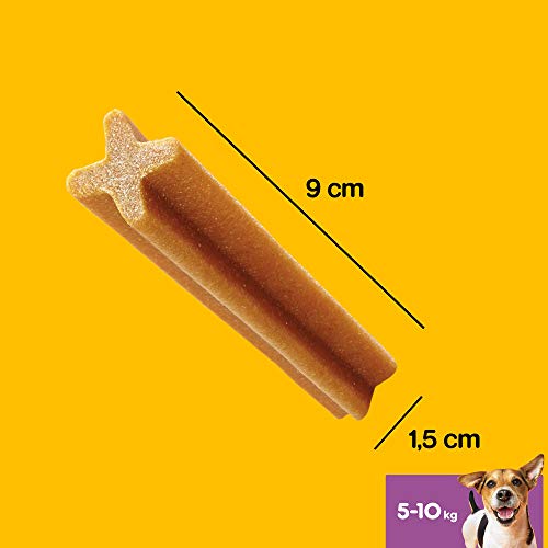 PEDIGREE DentaStix Hundesnack für kleine Hunde (5-10kg), Zahnpflege-Snack mit Huhn und Rind, 1 Packung je 56 Stück (1 x 880 g)