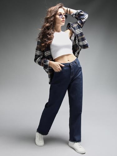 Image of HIGH Star Women's Straight Fit Mid Rise Jeans