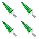 wedfish 4PCS Spikes License Plate Screws, Green, Zinc Alloy, Flat Head, M6x52, Heavy-Duty, Universal Fit for Cars Motorcycles SUVs
