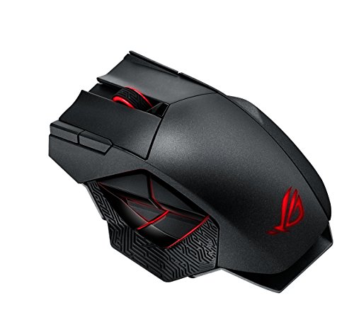 ASUS ROG Spatha Mouse Gaming Wireless, 8200 DPI, 12 Pulsanti Programmabili, Aura SYNC RGB, Memoria Flash Integrata