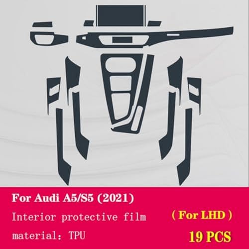 Película TPU-PPF para Audi A5 S5 2021-2023 protector de pantalla interior 3