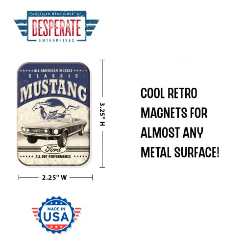 Imán Refrigerador Ford Classic Mustang 2.5x3.5 pulgadas miniatura 2