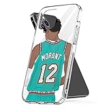 Phone Case Morant Cover The Accessories Ja Shockproof 12 Protect TPU Compatible with iPhone 13 Pro Max Mini 12 11 X Xs Xr 8 7 6 6s Plus Samsung Galaxy Note S9 S10 S20 S21 Ultra, Transparent