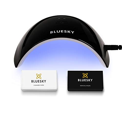 Bluesky Gel Nail Polish Starter Kit with Professional 24W Uv Led Lamp, Acetone Remover Wraps X 100, Cleanser Wipes X 100