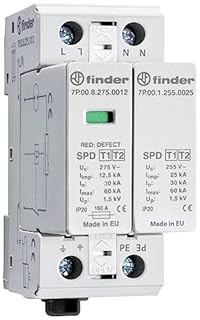 Finder 7P.02.8.275.1012 7P.02.8.275.1012 - Scaricatore di sovratensione, 60 kA, 1 pezzo