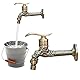 Vintage Wasserhahn Garten Drache Geschnitzt: Nizirioo Vintage Wasserhahn Langer, 1/2 Zoll Kaltwasser Waschtischarmatur Wasserhahn Wandmontage Waschmaschine, für Badezimmer Garten Küche