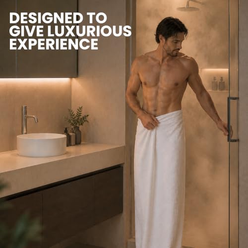 Image of Bulk 8-Pack Commercial Jumbo Bath Sheets, 35 inch x 70 inch, 600 GSM, White | For Vacation Rentals & Luxury Suites - 100% Ring-Spun Cotton with Plush Comfort & High Absorbency