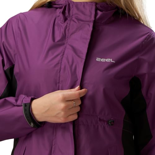 Image of ZEEL Ladies High Neck Raincoat | Waterproof Long Raincoat with Belt, Zeel Diva ZKL01 Parent