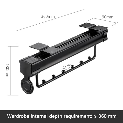 Barre de penderie réglable pour placards encombrés - Solution robuste sans perçage difficile