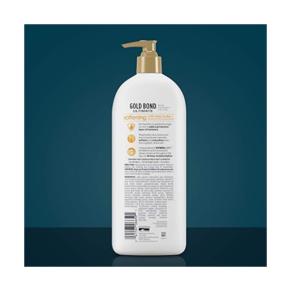 Gold-Bond-Ultimate-Softening-Skin-Therapy-Lotion-With-Shea-Butter-for-Rough-Dry-Skin-20-oz Gold Bond Softening Hydrating Lotion, 20 oz., With Shea Butter for Rough & Dry Skin