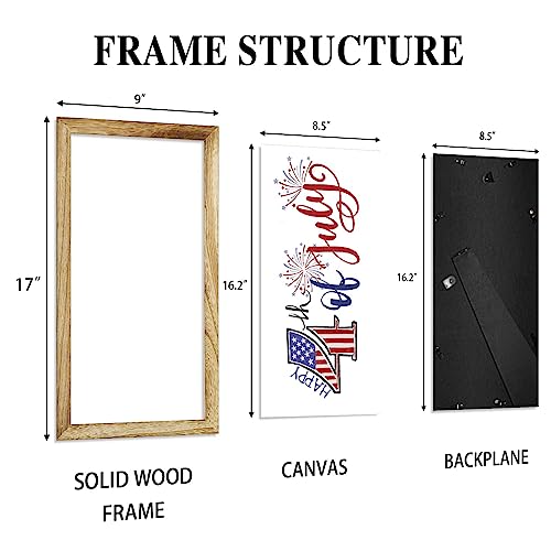 Farmhouse Interchangeable Picture-Frames Wall Decor - 12 Interchangeable Sayings Perfect For Easter Holiday Decoration 9X17” Rustic Housewarming Decorations Easy To Hang #TOP4