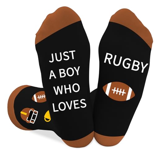 Coopyin Rugby Gifts for Men and Boys Funny Novelty Socks Accessories for Rugby Lovers, Fan, Teammate, Players Presents Christmas Birthday Stocking Stuffers Fathers Day Graduation Gift Ideas