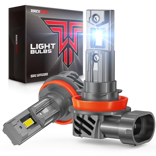 Image of Torchbeam T2S H11 H8 H9 Fog Bulbs, 60000LM, Plug‑in Installation, 2‑Pack
