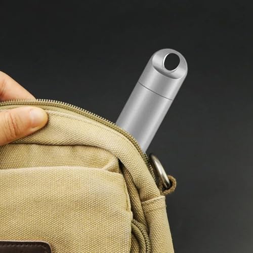 Pastillero de viaje hermético de acero inoxidable con cierre de rosca EDC 3