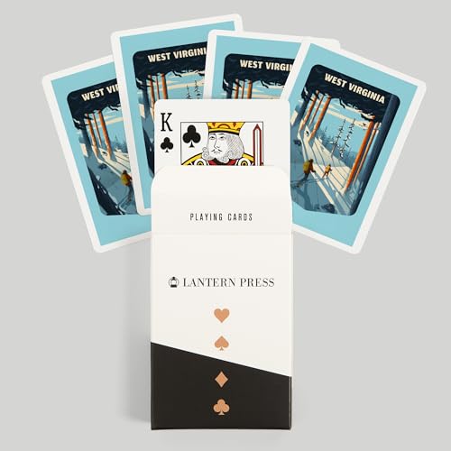 Lantern Press naipes póker West Virginia 52 cartas miniatura 6