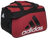 adidas Diablo Small Duffel Bag, Scarlet/Black/White, 11 x 18.5 x 10-Inch