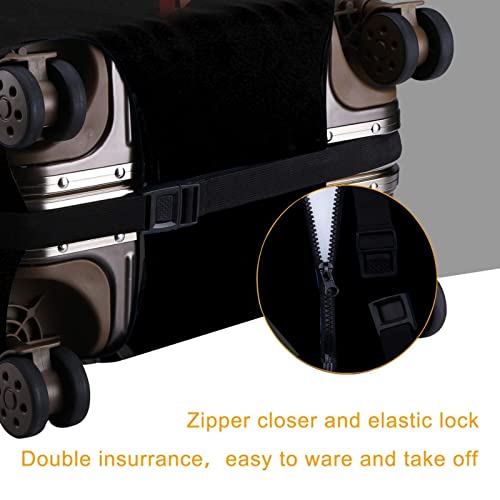 Travel Suitcase Protector African American Woman Elastic Protective Washable Luggage Cover With Concealed Zipper Suitable For 18-32 Inch (L (for 25--28 inch luggage))4