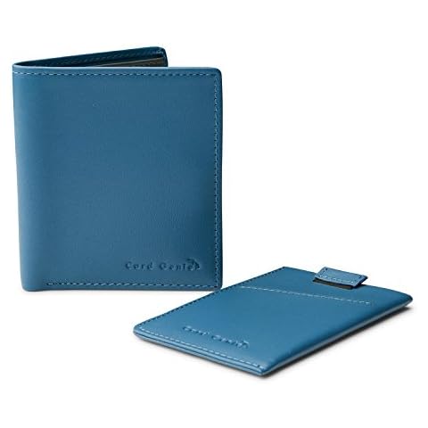 RFID Wallet Gift Set for Men - Minimalist RFID Genuine Leather Wallet with Card Holder Cover