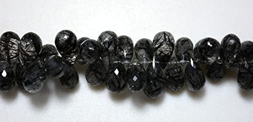 Quartz rutilé perles gouttes facettées briolettes 5x9-9x16mm fil de pierres fines